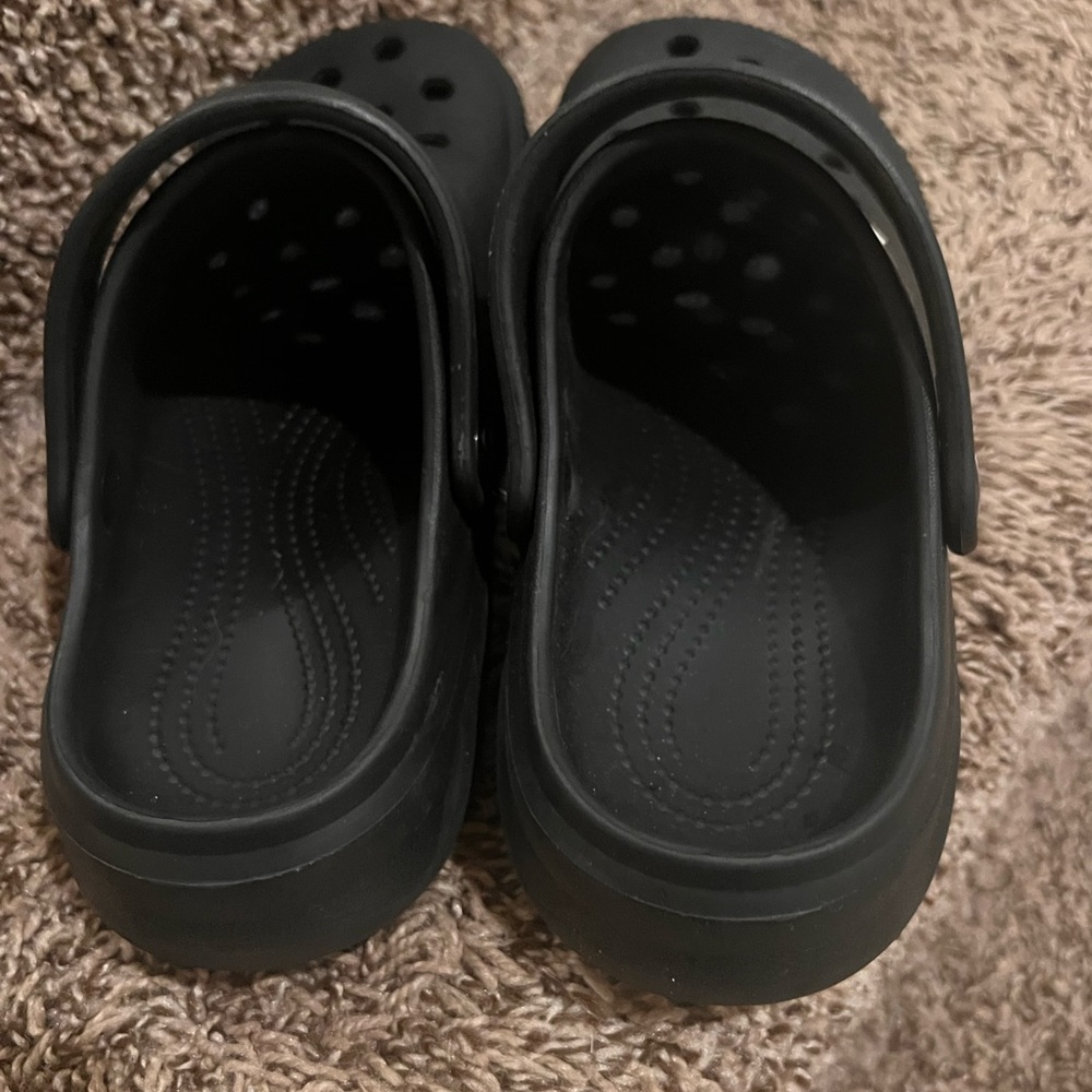 NEW Amoji Kids Clogs Size 7 Black Garden Shoes Slip On Crocs Style EU 23 - Picture 6 of 7
